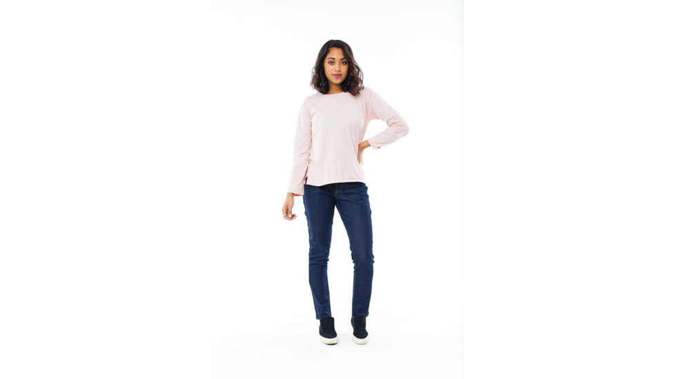 Carve Designs Hillary Long Sleeve T-Shirt - Womens, Opal, Extra Small, TLCR78-834-XS