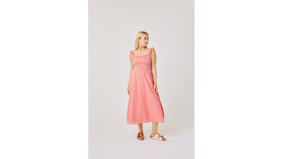 Carve Designs Indie Dress - Womens, Grapefruit Harris Stripe, Small, DRSQ50-660-SM
