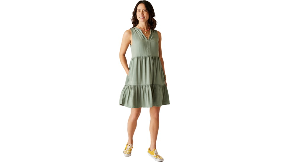 Carve Designs Nellie Dress - Womens, Light Cilantro, Large, DRTD10-328-LG