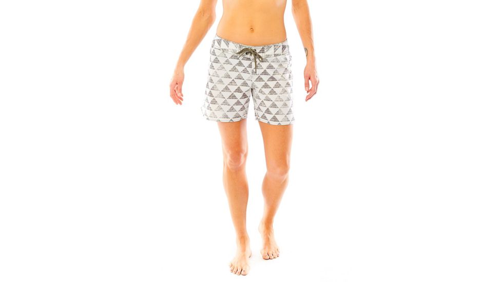 Carve Designs Noosa Short, Olive Triangles, 06, SHST26-361-06