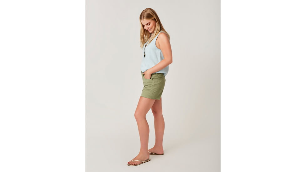Carve Designs Oahu 4in Twill Short - Womens, Olive, 2, SHOH71-350-02