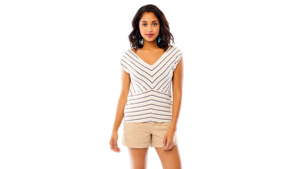 Carve Designs Ripley Tee, Womens, Sparrow Sun Stripe, XS, TSVB22-508-XS