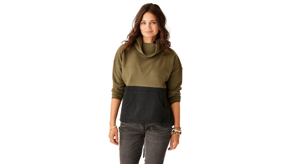 Carve Designs Rowayton Colorblock Cowl - Womens, Fir/Black, Large, FLRC20-392-LG