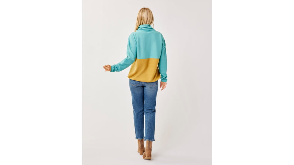 Carve Designs Rowayton Colorblock Cowl - Womens, Wave w. Wood, Extra Small, FLRC20-482-XS