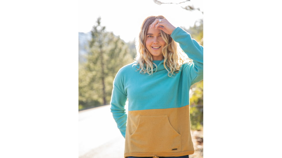 Carve Designs Rowayton Colorblock Cowl - Womens, Wave w. Wood, Extra Small, FLRC20-482-XS