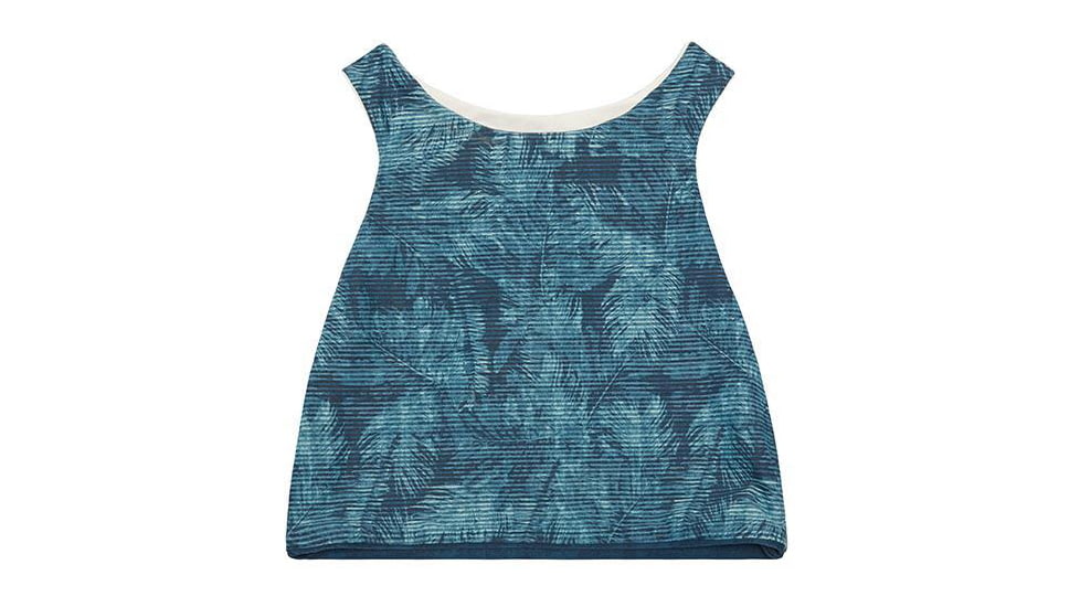 Carve Designs Sanitas Reversible Tops -Womens, Strata Stripe/Fern Grove, Large, BTGA35-921-LG
