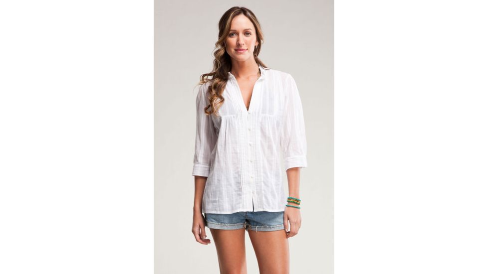Carve Designs Savannah Woven Top - Women's-White-Small
