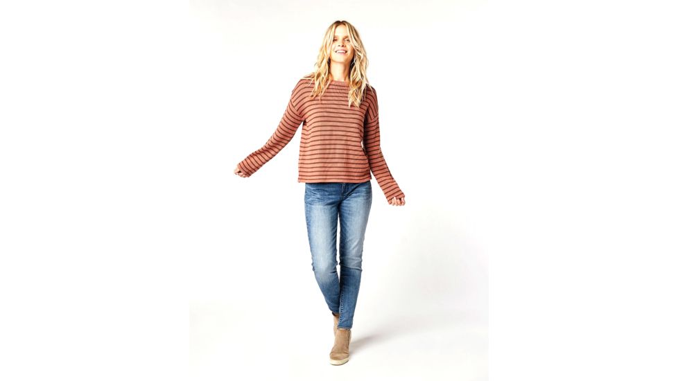 Carve Designs Whitcomb Sweater - Womens, Red Rock Brunette Stripe, Large, SWWU18-935-LG