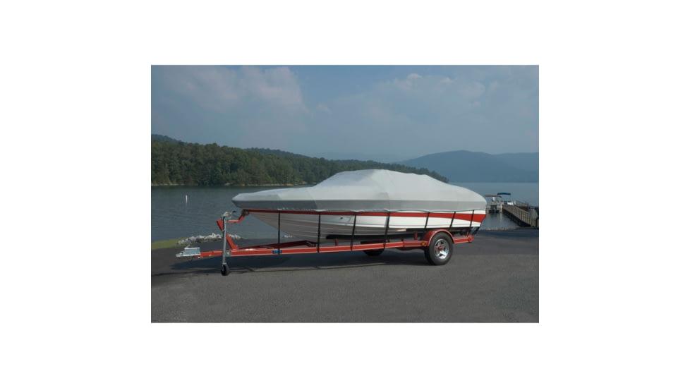 Carver Styled To Fit V Hull Runabout Inboard/Outboard Boat Cover For V 17 176 Length x 90 Width, 17ft6in Length x 90in Width, 77117P-10