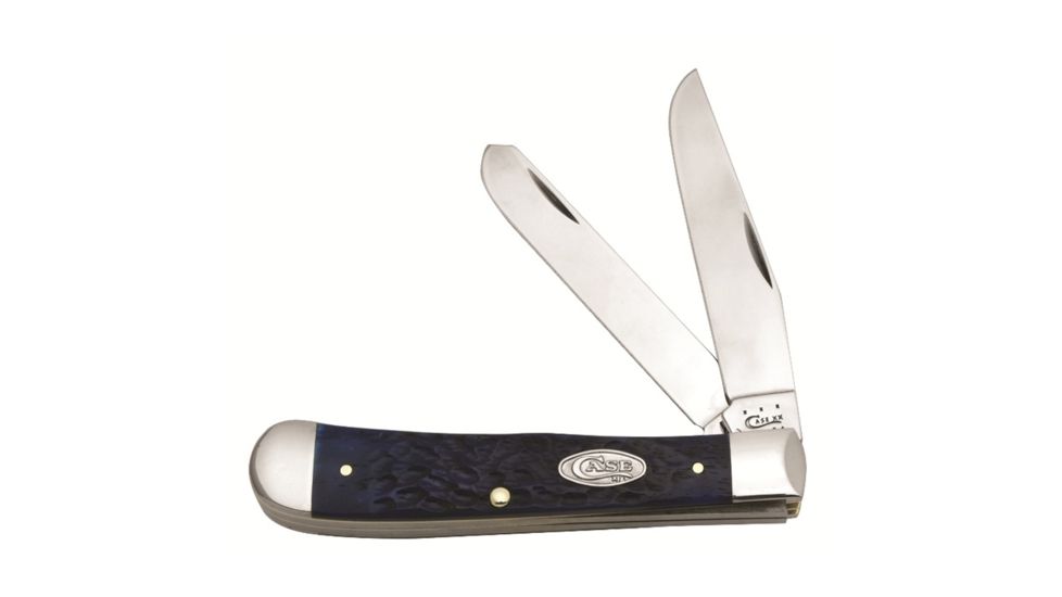Case 6254 SS Pacific Blue Bone Trapper Folding Knife,4.125in closed 26010