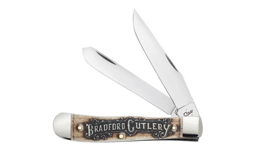 Case Bradford Cutlery Gift Set - Trapper Blade in Wooden Box, 6254 SS, 16007