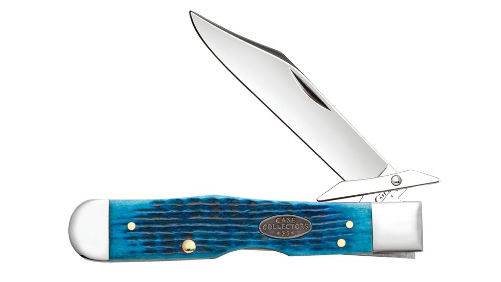 Case Collectors Club-Rogers Corn Cob Jig Caribbean Blue Bone Cheetah 6111 1/2L SS 27609