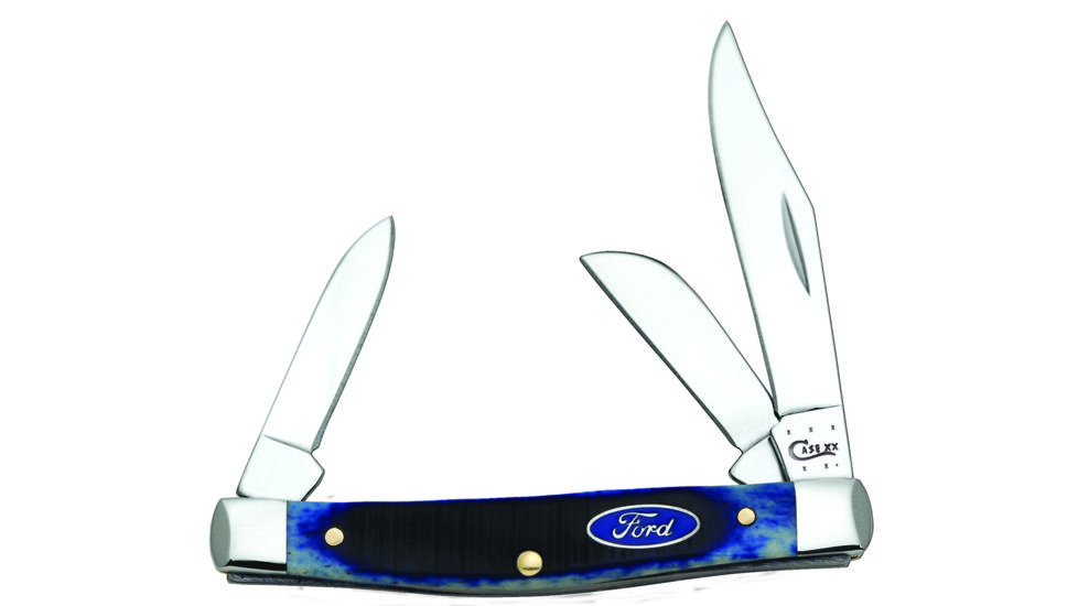 Case Ford Blue Bone Medium Stockman Folding Blade, 6344 SS, 14305