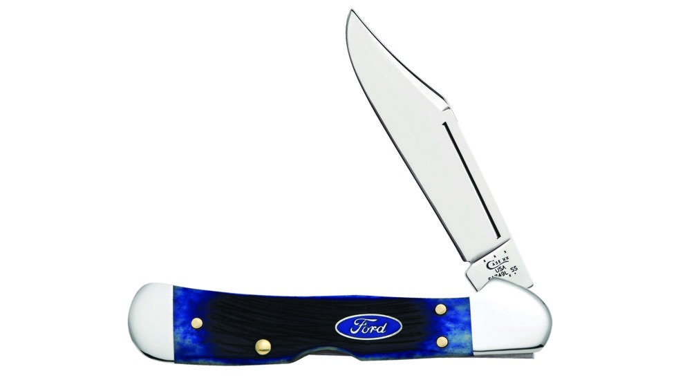 Case Ford Blue Bone Mini CopperLock Folding Blade, 61749L SS, 14302