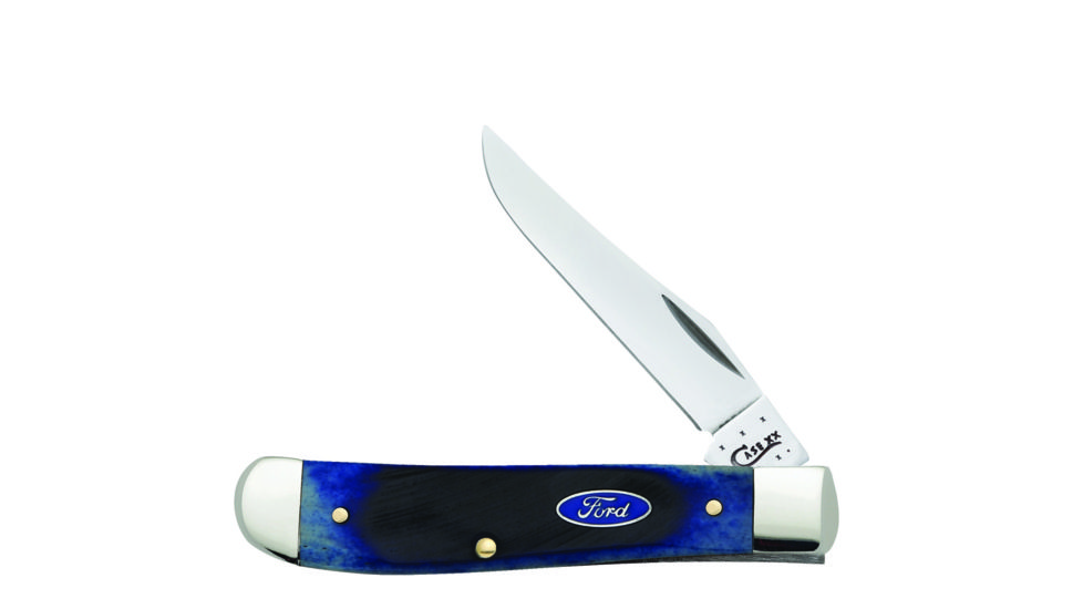 Case Ford Blue Bone Mini Trapper Folding Blade, 6107 SS, 14304