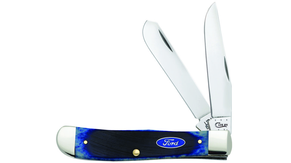Case Ford Blue Bone Trapper Folding Blade, 6254 SS, 14301