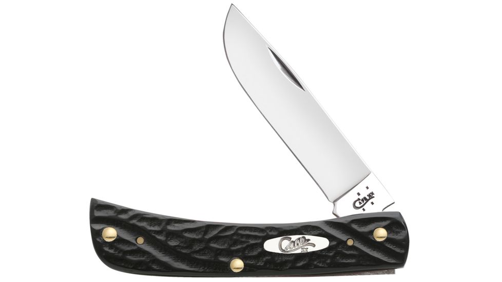 Case Jigged Rough Black Synthetic-Sod Buster Jr 6137 SS 18229
