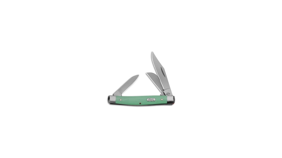 Case Knives Case Medium Stockman Knife 3.6" Seafoam Green G-10 10344 SS 18102, Green, Stainless Steel, adult, BHQ-195971