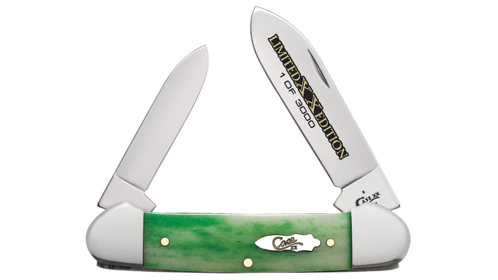 Case Limited XX Edition Series XX XXXIV Bright Green Bone Smooth Canoe Blade, 62131 SS, 11766