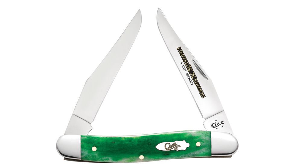 Case Limited XX Edition Series XX XXXIV Bright Green Bone Smooth Muskrat Blade, MUSKRAT SS, 11768
