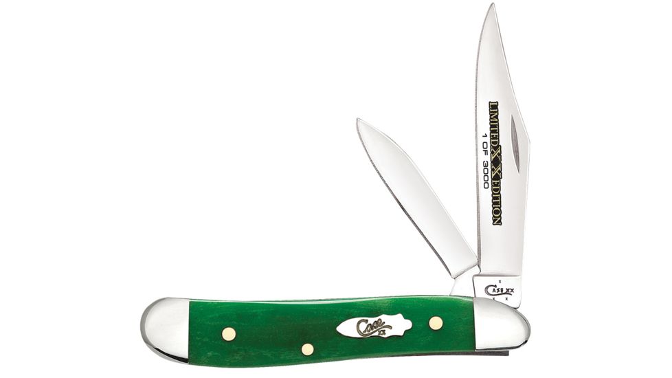 Case Limited XX Edition Series XX XXXIV Bright Green Bone Smooth Peanut Blade, 6220 SS, 11762