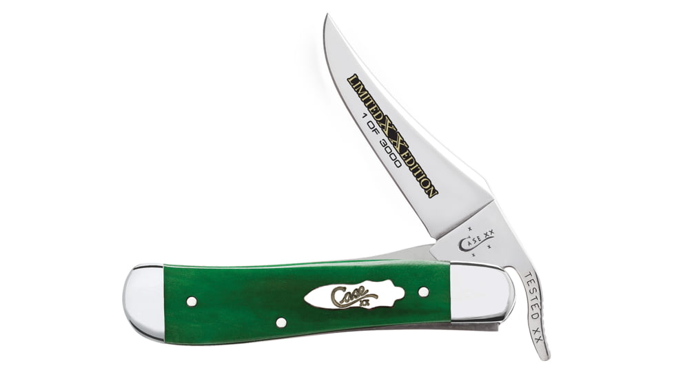 Case Limited XX Edition Series XX XXXIV Bright Green Bone Smooth Russlock Blade, 61953L SS, 11764