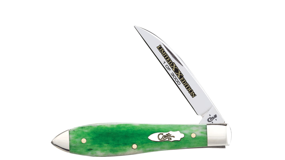 Case Limited XX Edition Series XX XXXIV Bright Green Bone Smooth Tear Drop Blade, TB61028W SS, 11765