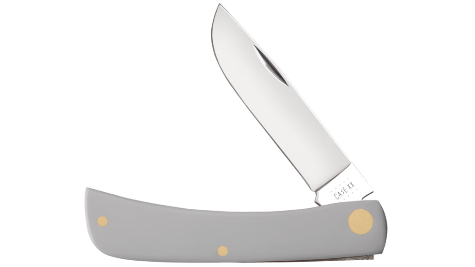 Case Sod Buster Jr Folding Knife, 3.625in, 4137 SS, Skinner Blade, Gray, 32594