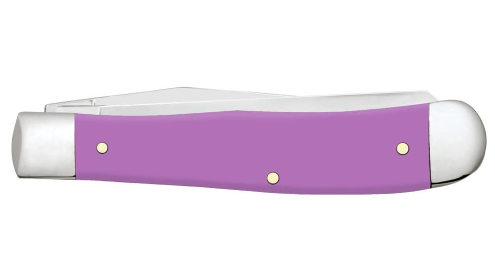 Case Trapper Folding Knife, 4.13 in, Tru-Sharp Surgical Steel, Ichthus Purple Synthetic Handle, 39160
