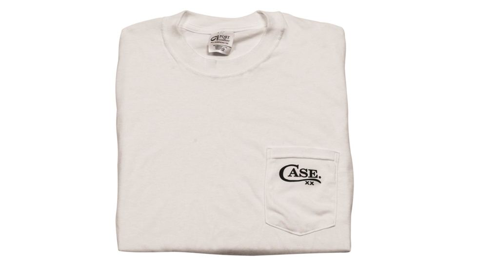 Case T-Shirt with Pocket, White, Large, 52494