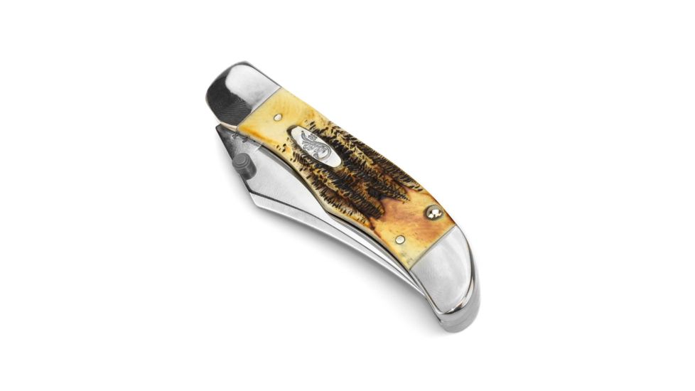 Case Tru-Sharp Blade / Bonestag Handle Kickstart Assisted Opening Mid-Folding Hunter, 4 in closed, 65314