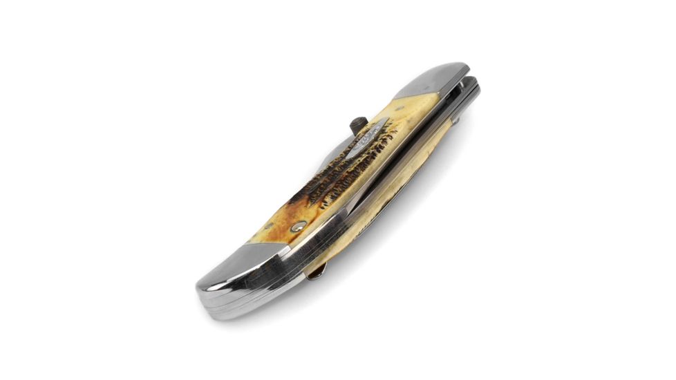 Case Tru-Sharp Blade / Bonestag Handle Kickstart Assisted Opening Mid-Folding Hunter, 4 in closed, 65314