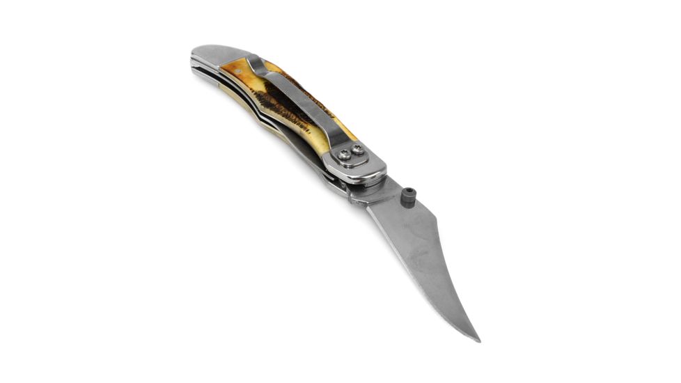 Case Tru-Sharp Blade / Bonestag Handle Kickstart Assisted Opening Mid-Folding Hunter, 4 in closed, 65314