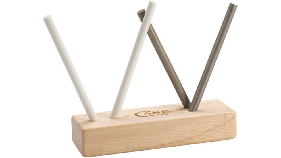 Case Turnbox Sharpener Dia/Cer, Hardwood turnbox with internal rod storage in base, 9499