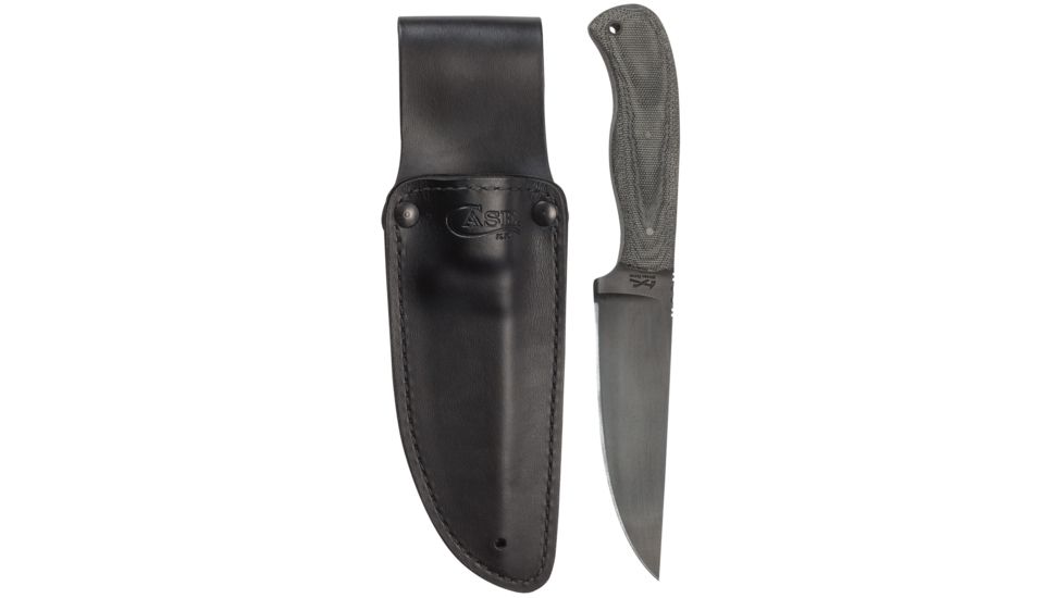 Case Winkler Skinner Knife, Smooth Black Canvas Laminate, SKINNER 80CRV2, 43173