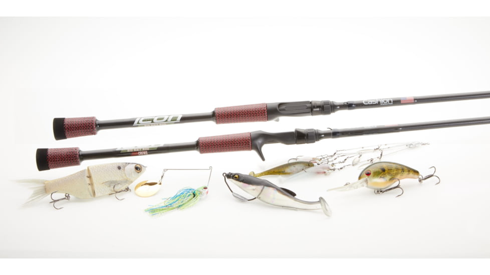Cashion Fishing Rods John Crews ICON Series Big Bait Rod 7ft 10in, Med-Heavy, Mod-Fast, 15-55 lb, 1/2 - 3oz, IBB710MHMFJC