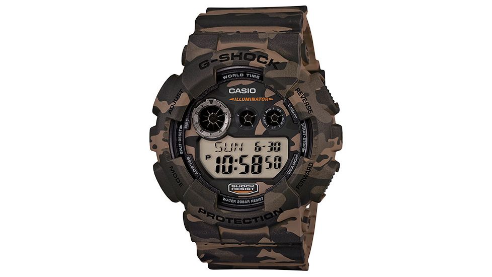 Casio Tactical G-Shock Digital Camo Watch GD120CM-5