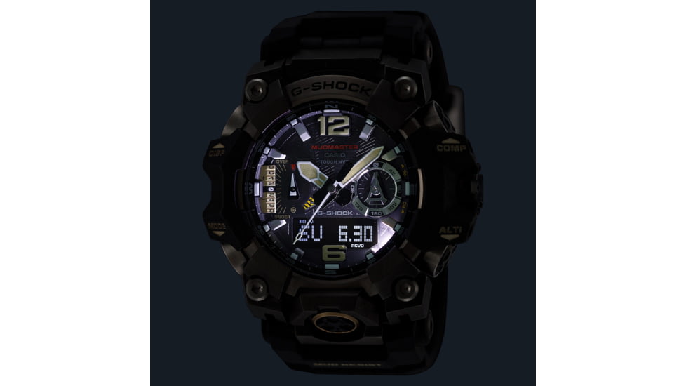 Casio G-Shock Mudmaster Triple-Sensor Solar Watch - Mens, Black, GWG-B1000-1ACR