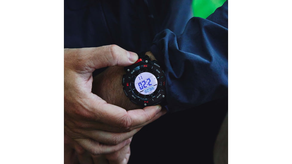 Casio Outdoor Casio Pro Trek Solar Watch Triple Sensor Watching Featuring an Altimeter, Barometer, Digital Compass, Thermometer and 100M WR - Mens, Black, One Size, PRG340-1