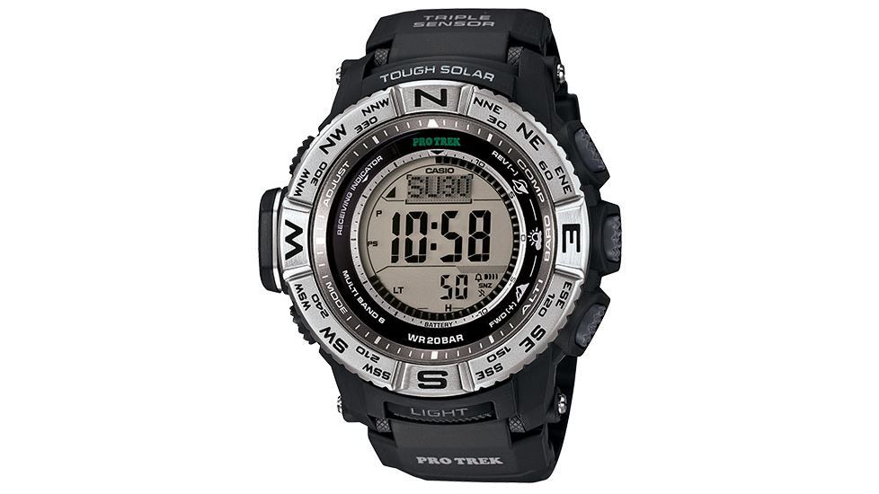 Casio Outdoor PROTREK SOLAR TRIPLE SENSOR, Black PRW3500-1CR