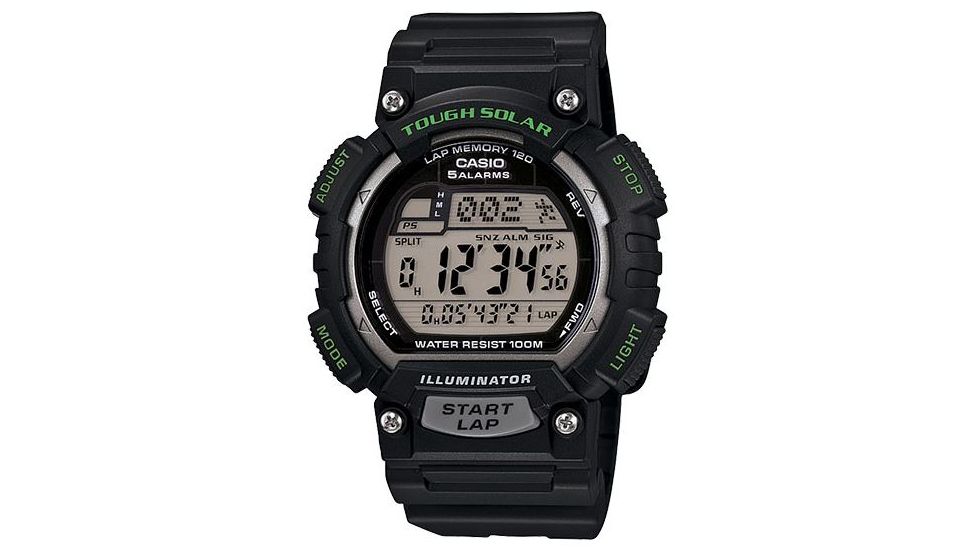 Casio Outdoor Tough Solar Mens Running Watch, Black STLS100H-1AVCF
