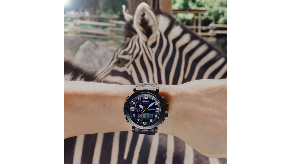 Casio PRO TREK Tough Solar Triple Sensor Watch - Mens, Blue, PRG601YB-2