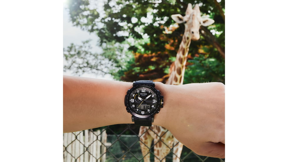 Casio PRO TREK Tough Solar Triple Sensor Watch - Mens, Green, PRG601YB-3