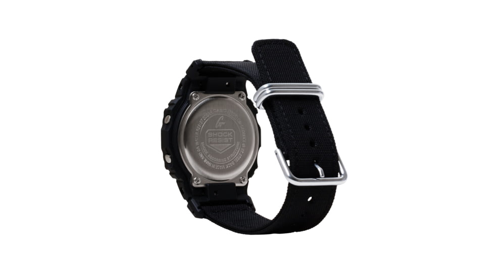Casio Tactical G-Shock Classic All Black Design Watch w/ECO-Friendly Cordura Nylon Strap - Mens, One Size, DW-5600BCE-1CR