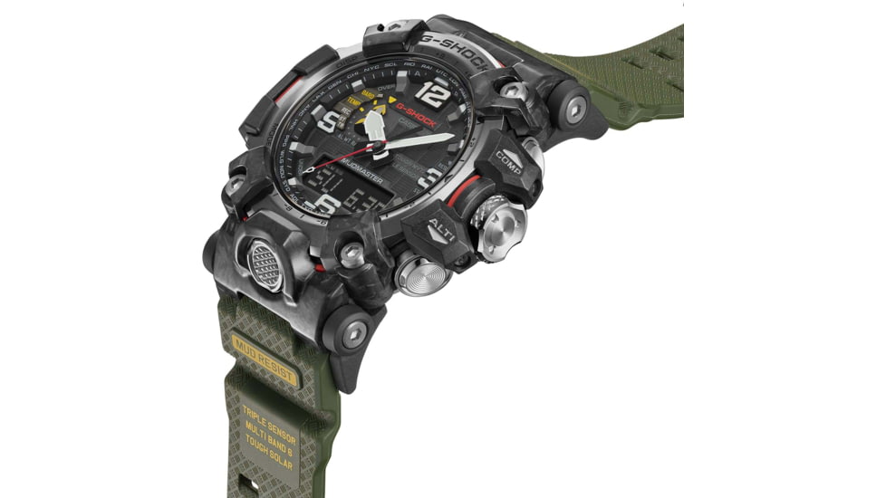 Casio Tactical G-Shock Mudmaster Master of G Watches, Black Resin/Stainless Steel, GWG2000-1A3