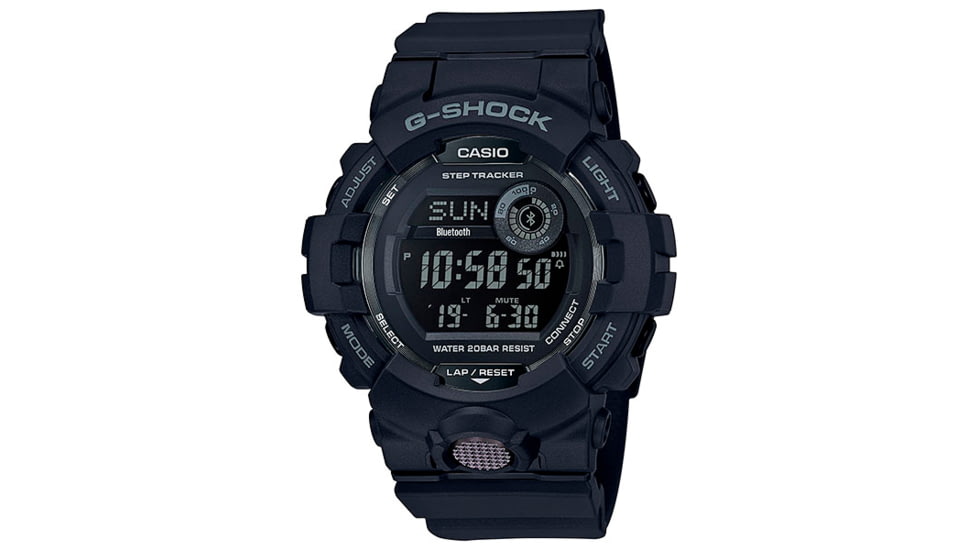 Casio Tactical G-Shock Power Trainer Watch, Black, One Size, GBD800-1B