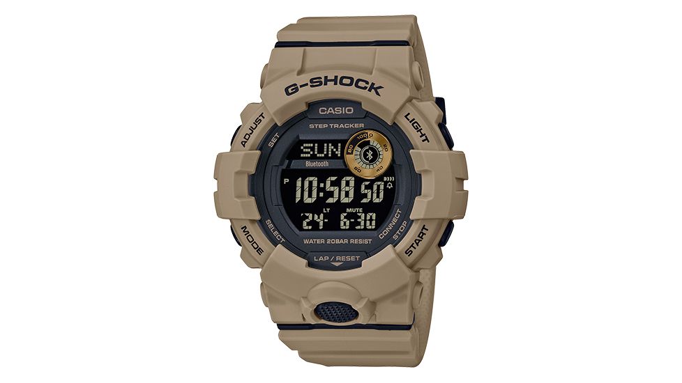 Casio Tactical G-Shock Power Trainer Watch, Tan, GBD800UC-5
