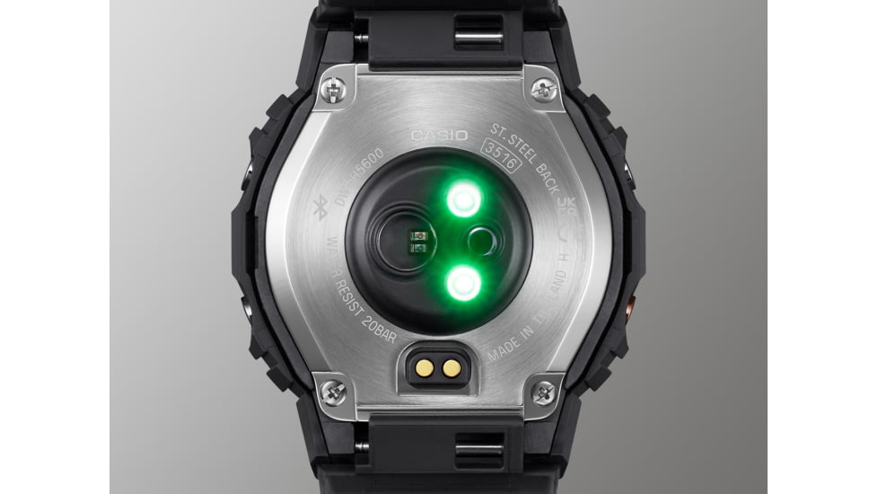 Casio Tactical G-Shock Solar-Powered Move Series Watch w/Heart Rate and Smartphone Link Connectivity - Mens, Black, One Size, DW-H5600MB-1CR