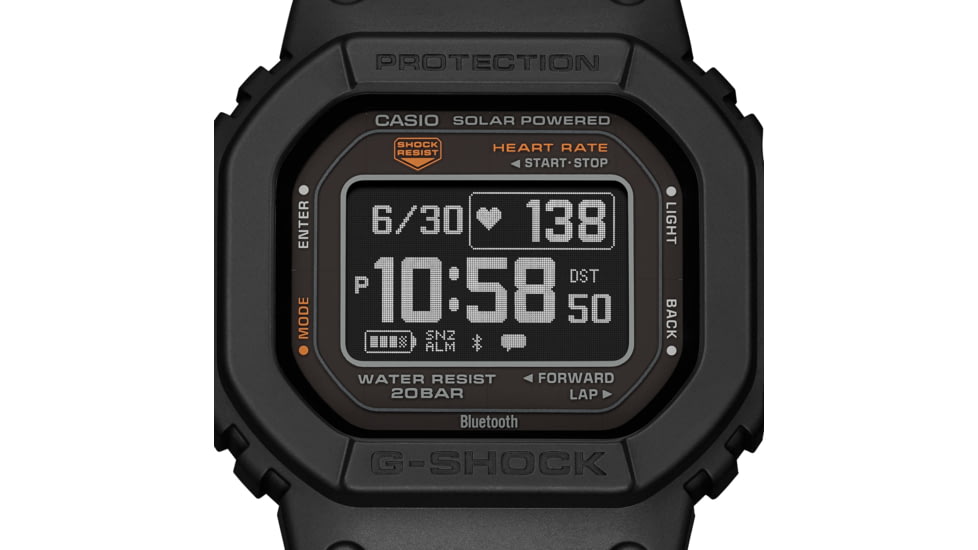 Casio Tactical G-shock/vlc Distribution DWH56001 G-Shock Move Series Fitness Tracker Black Size 145-215mm, Black, 145-215mm, DWH56001