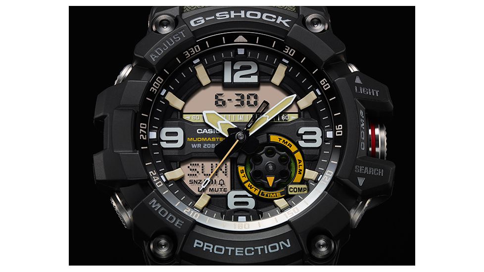 Casio Tactical Master of G, Mudmaster Watch, Green Band, Green, GG1000-1A3